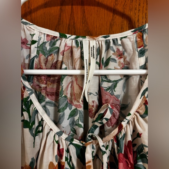 Anthropologie New Pink Floral Maxi Dress Size XS - Picture 2 of 6